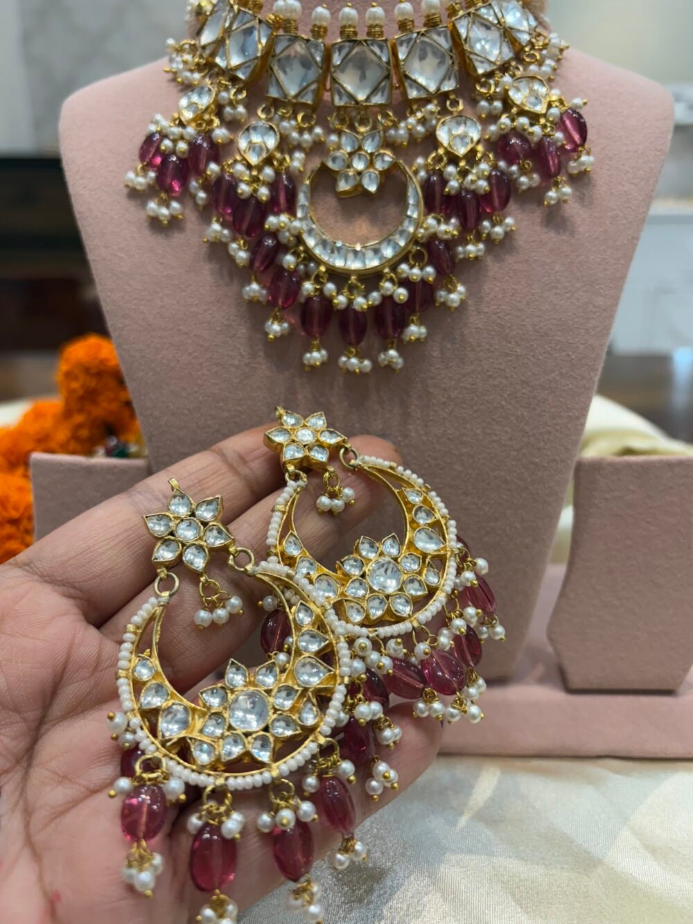 Yasmin Kundan Choker Set - Image 6