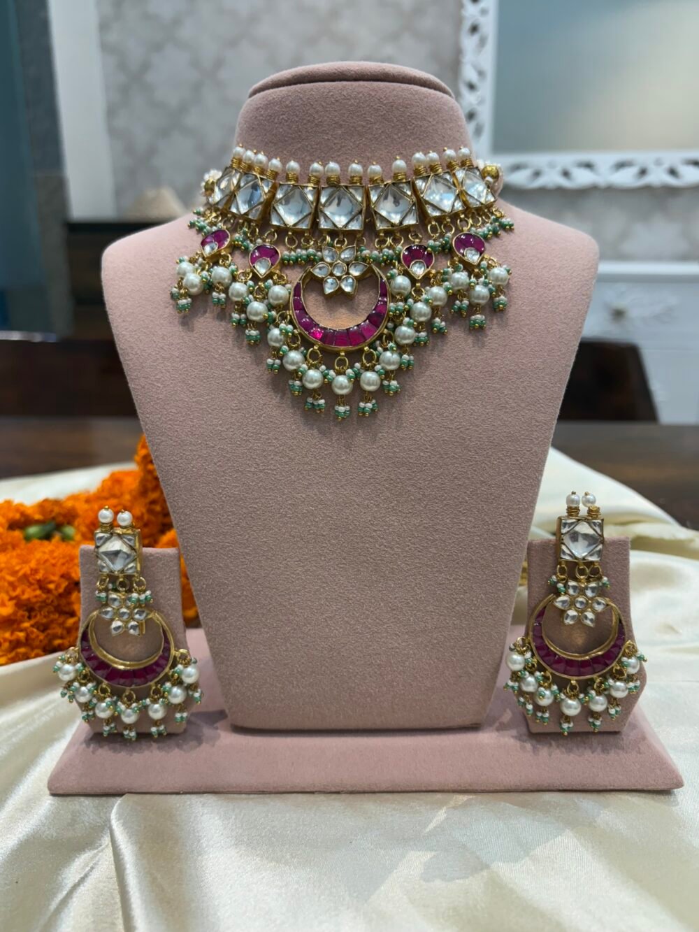 Sumana Kundan Choker Set - Image 8