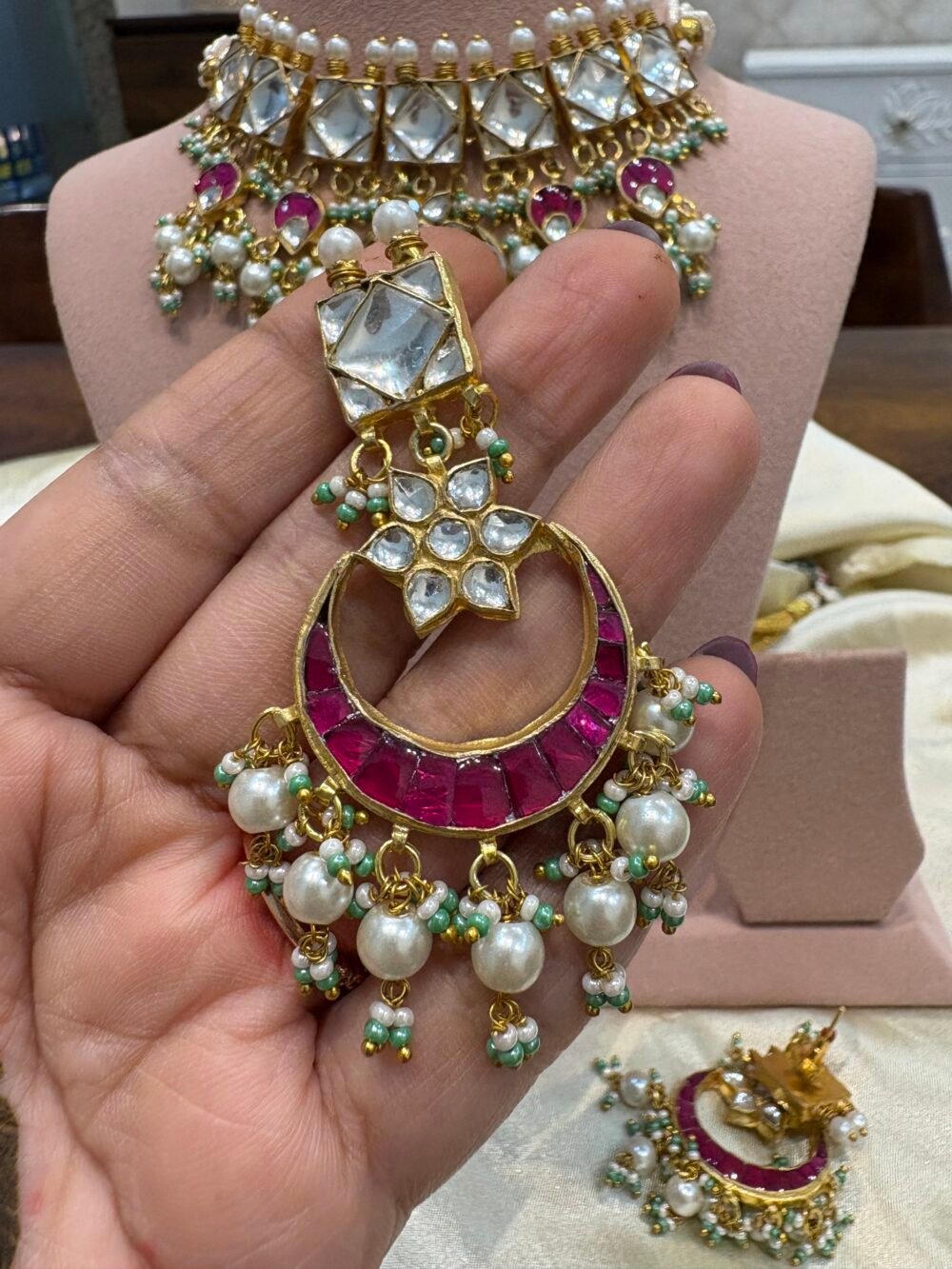 Sumana Kundan Choker Set - Image 6