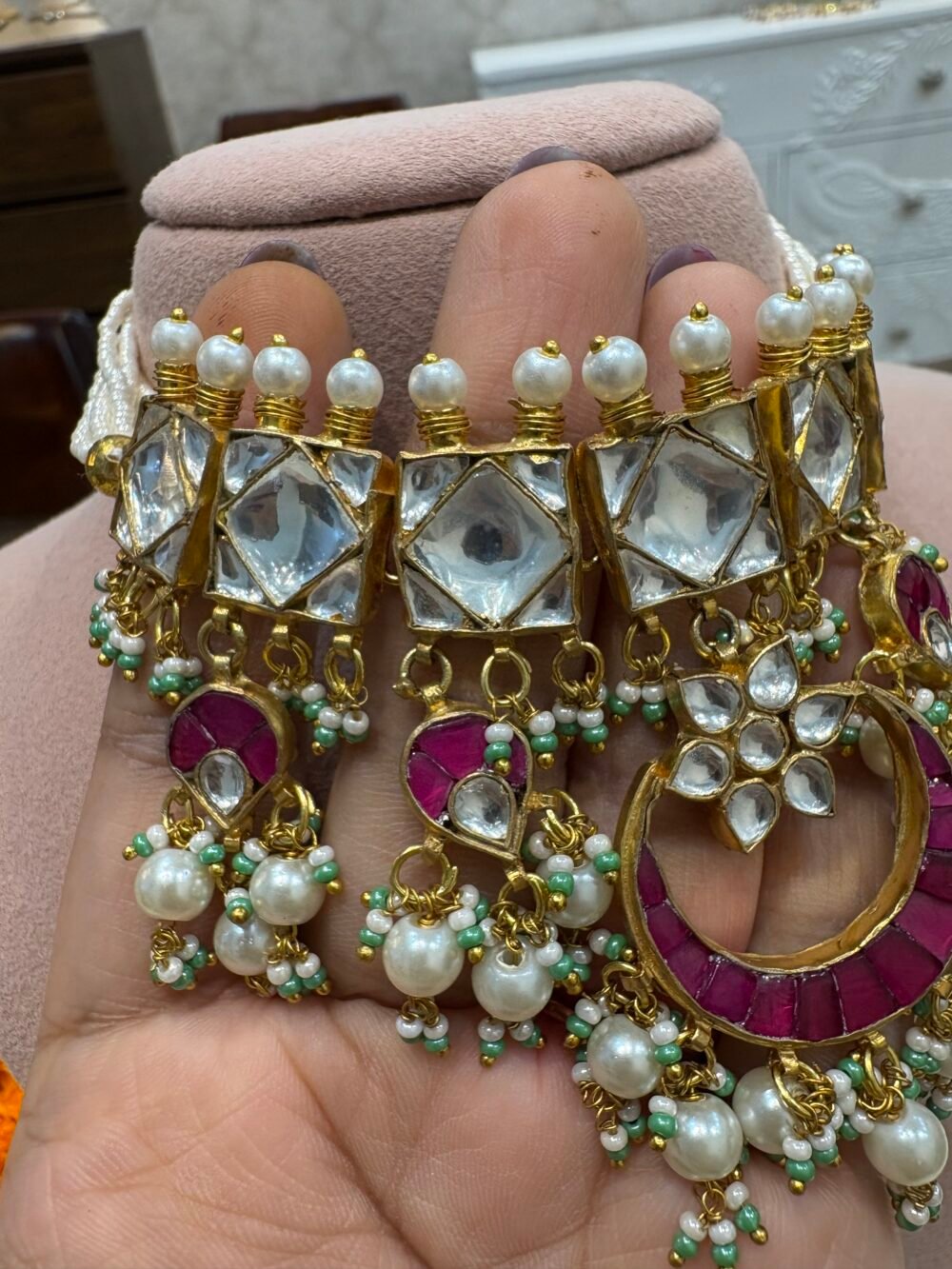 Sumana Kundan Choker Set - Image 4
