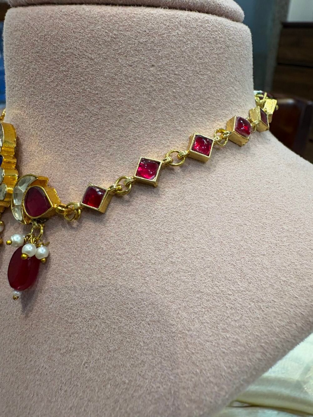 Navriti Kundan Navratan Choker Set - Image 5