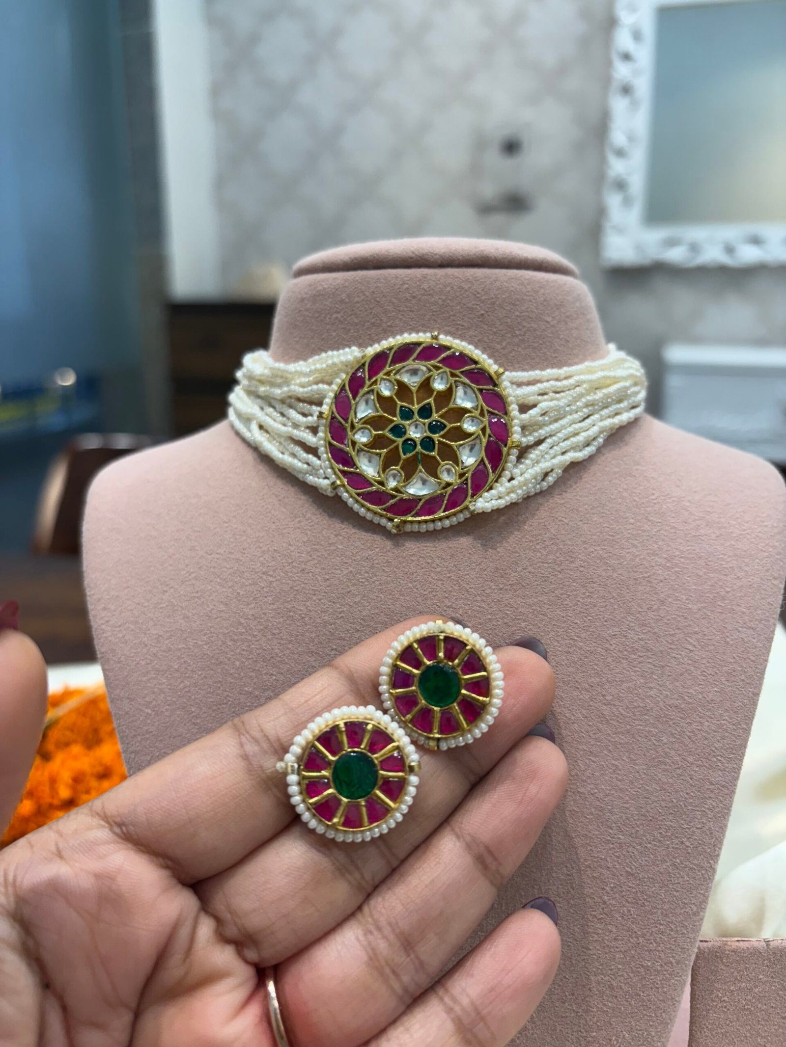 Malar Kundan Choker Set
