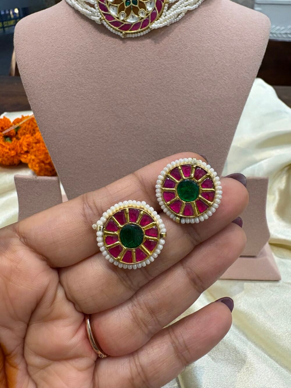 Malar Kundan Choker Set - Image 6
