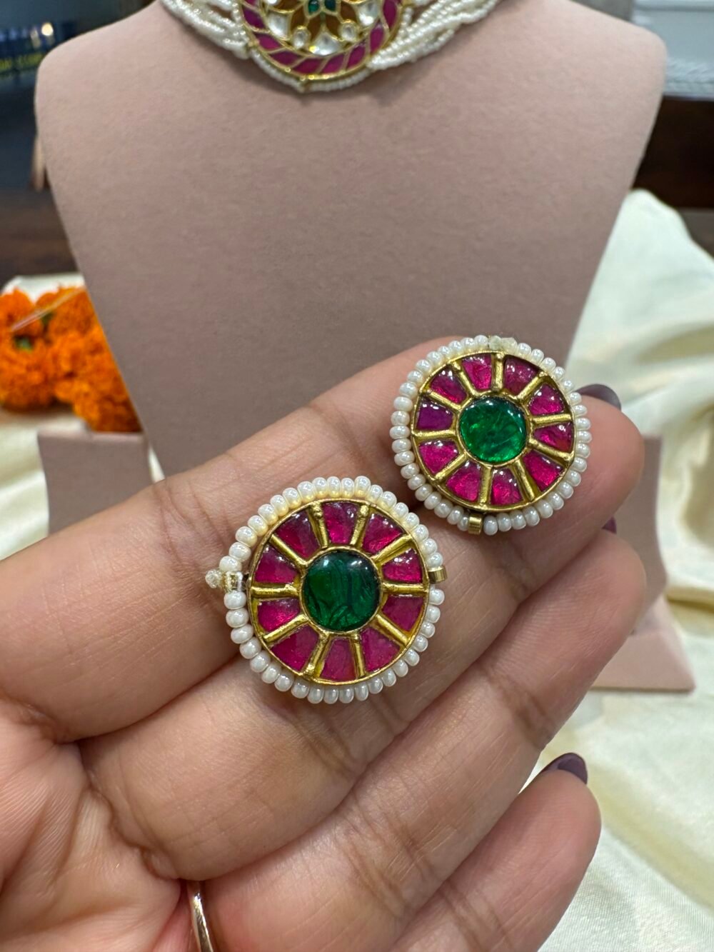 Malar Kundan Choker Set - Image 7