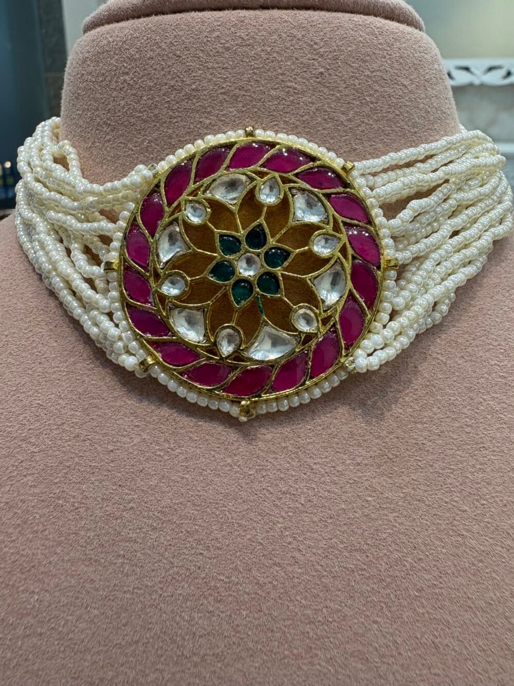 Malar Kundan Choker Set - Image 2