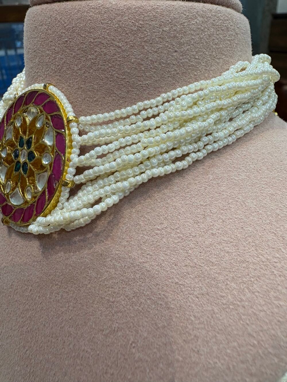 Malar Kundan Choker Set - Image 3