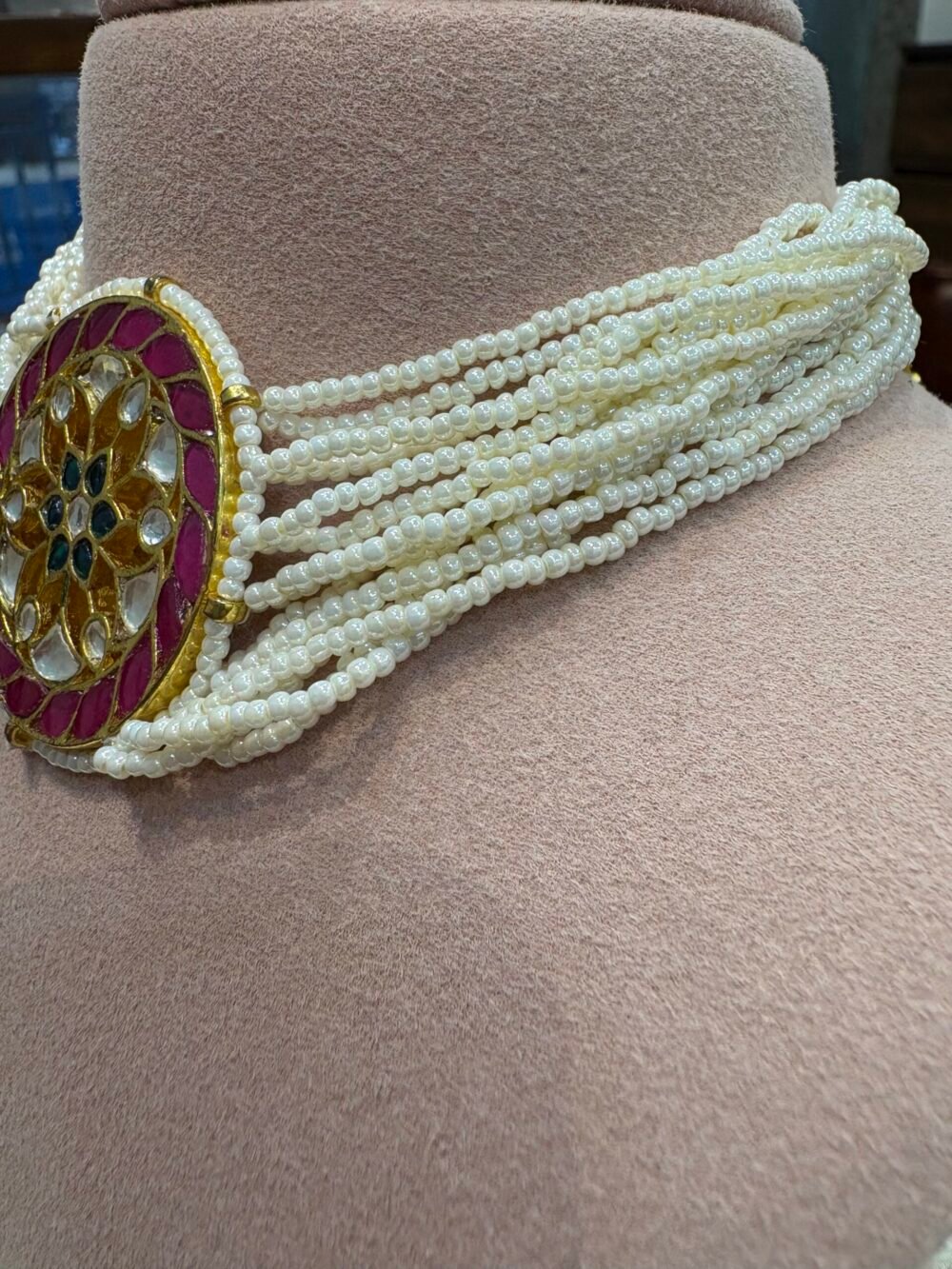 Malar Kundan Choker Set - Image 3