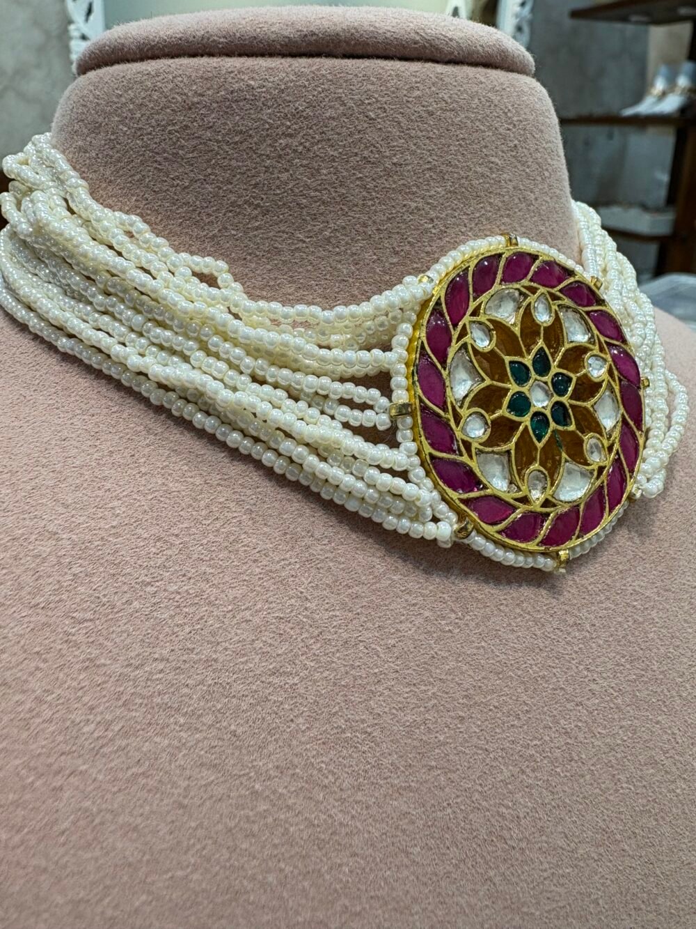 Malar Kundan Choker Set - Image 4