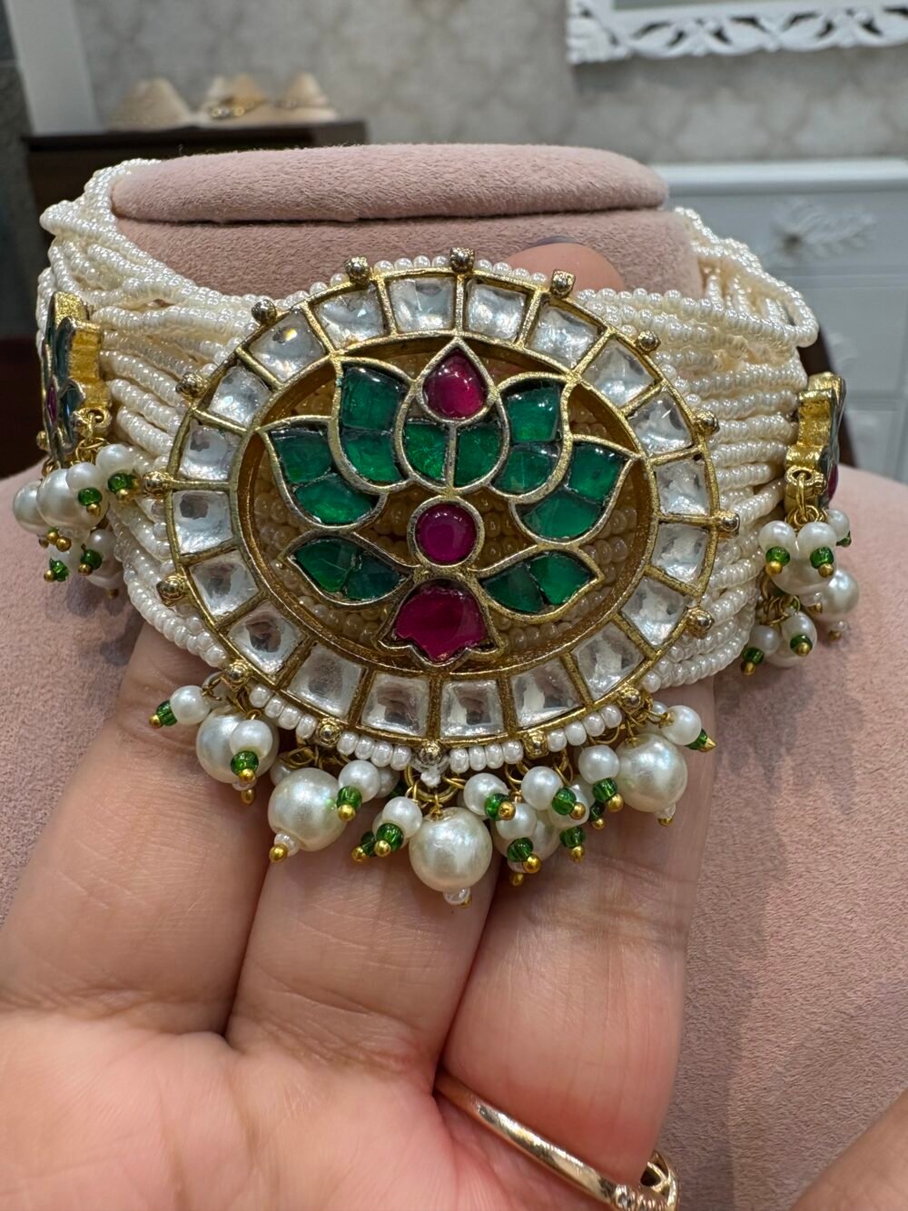 Vanalika Kundan Choker Set - Image 4