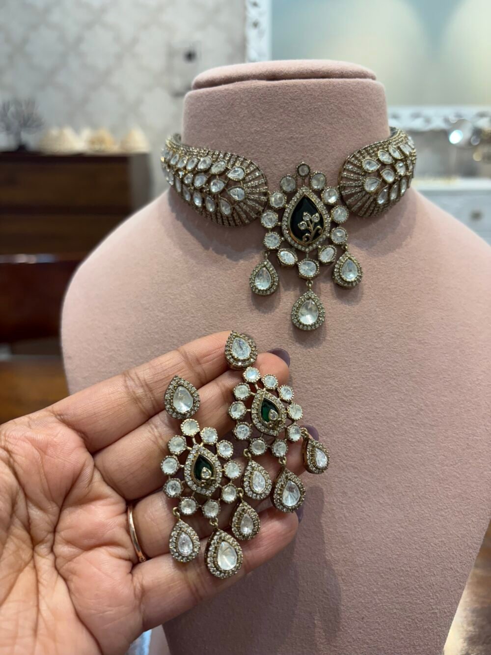 Daeva Polki Choker Set - Image 8