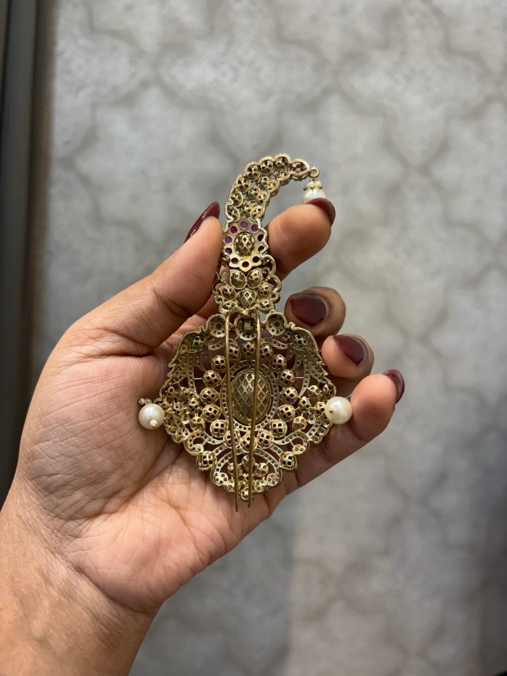 Shagun Polki kundan Kalgi - Image 5