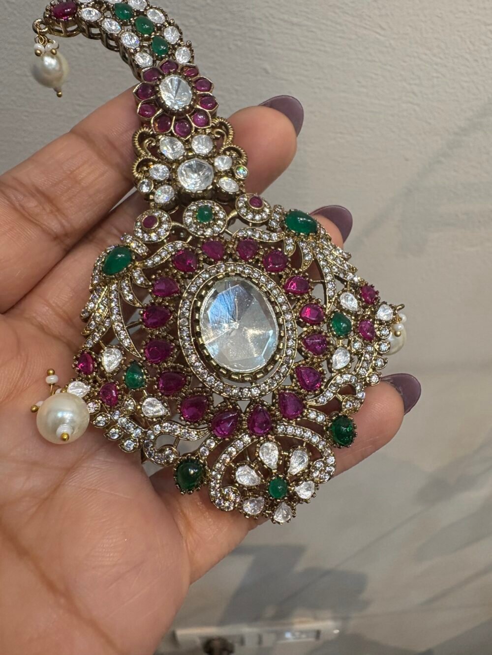 Shagun Polki kundan Kalgi - Image 3