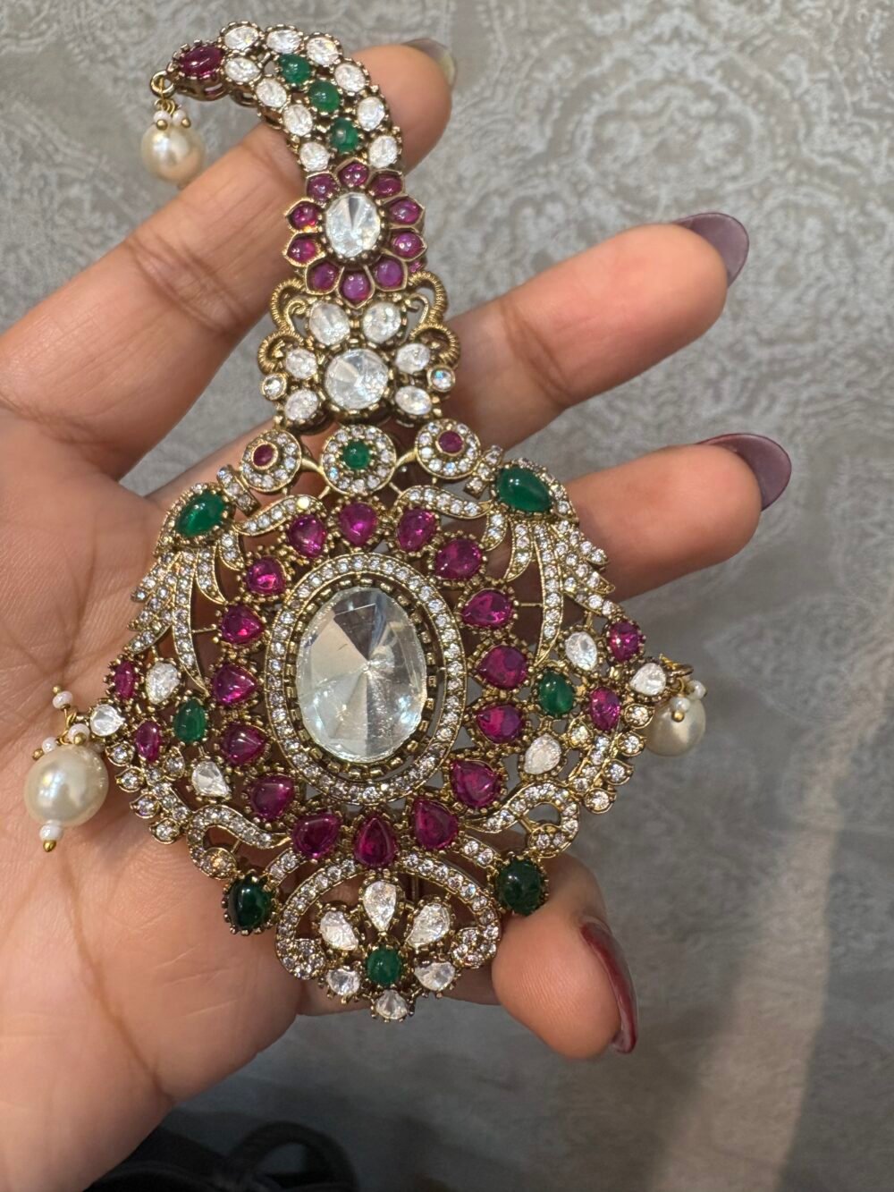 Shagun Polki kundan Kalgi - Image 4