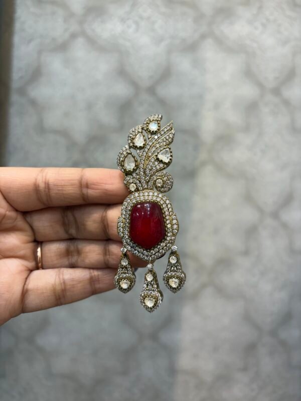 Shaurya Polki Kalgi (Ruby)