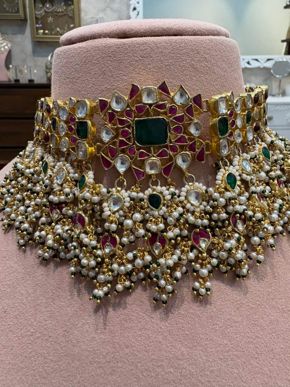 Naaz Bridal Kundan Choker Set - Image 2