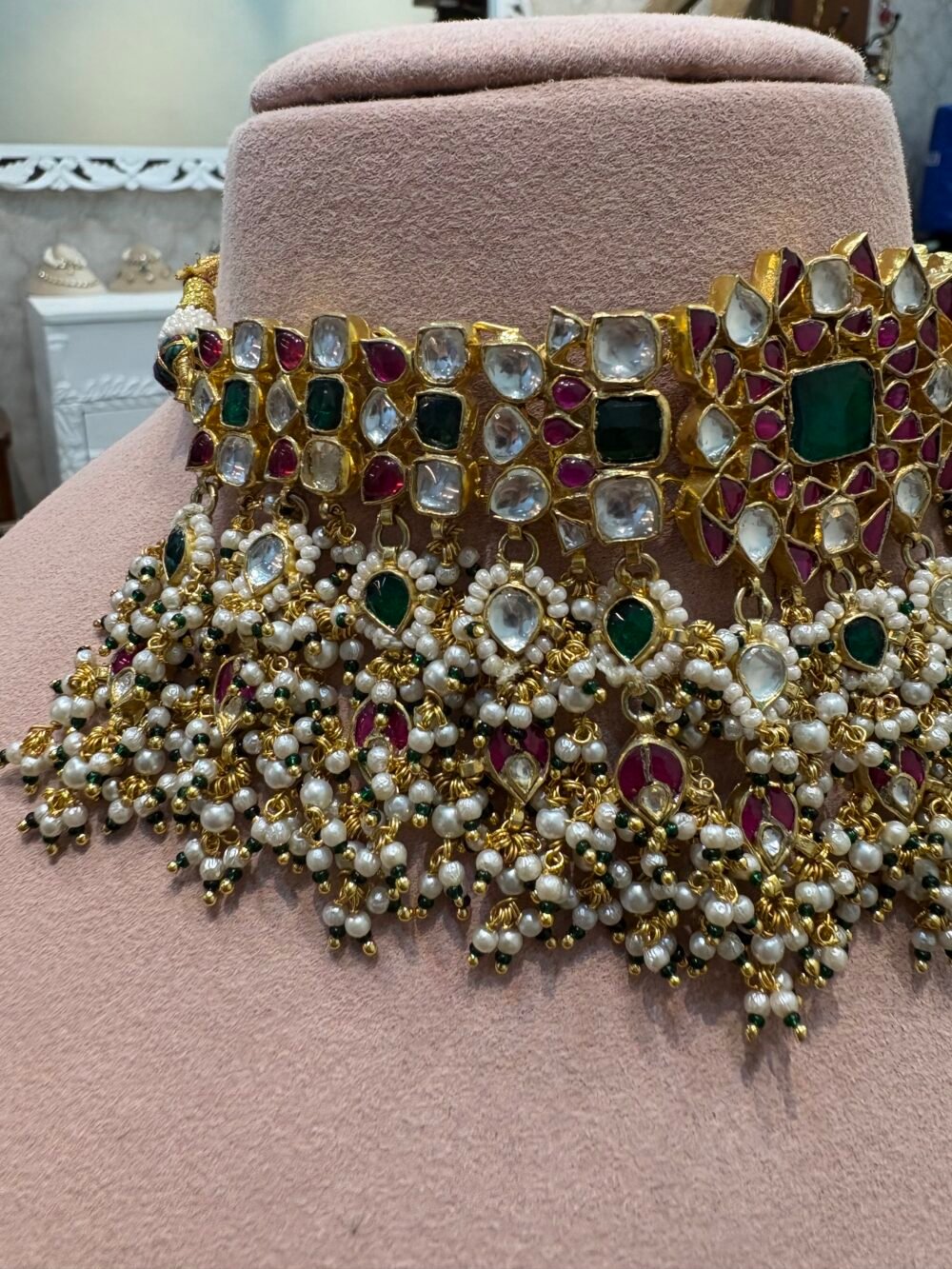 Naaz Bridal Kundan Choker Set - Image 3