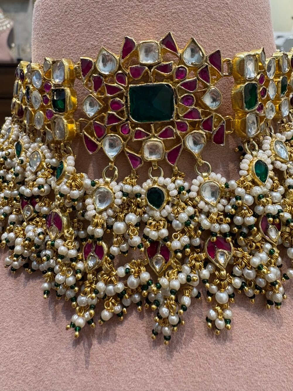 Naaz Bridal Kundan Choker Set - Image 4