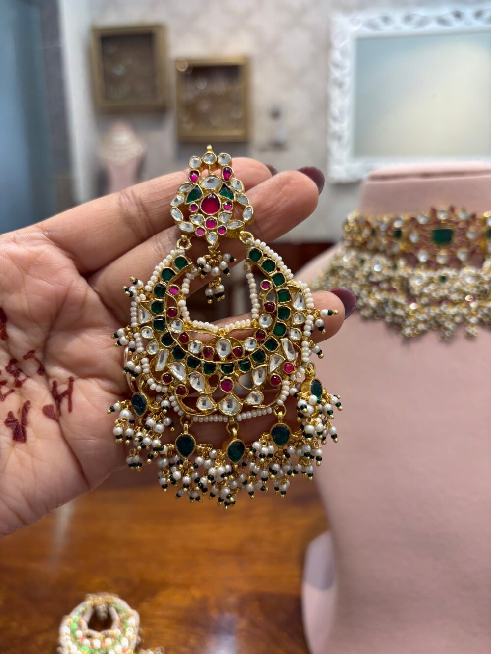 Naaz Bridal Kundan Choker Set - Image 7