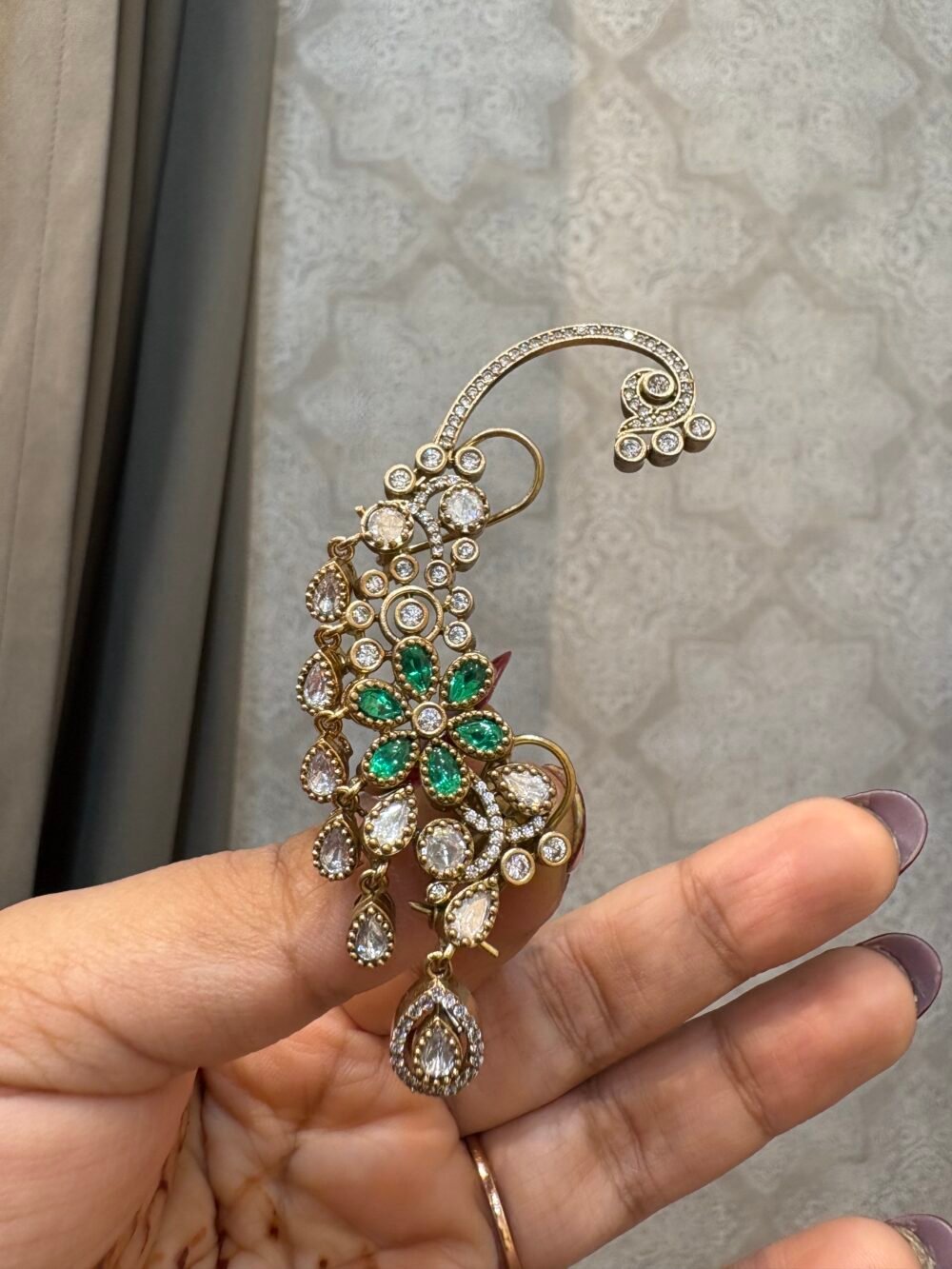 Sanah Polki Earcuffs Earrings - Image 3