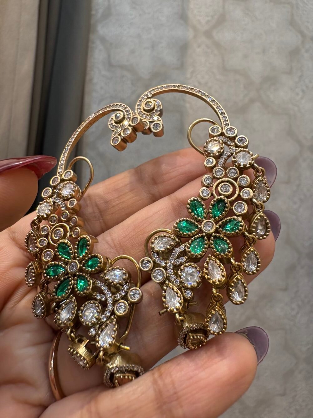 Sanah Polki Earcuffs Earrings - Image 5