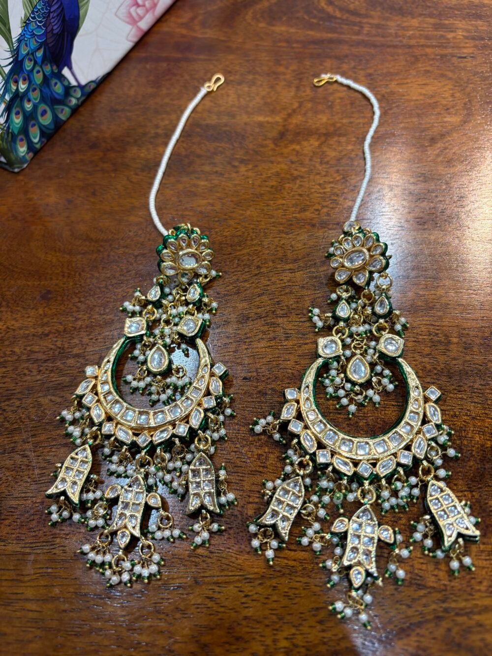 Daivya Oversized Kundan Earrings