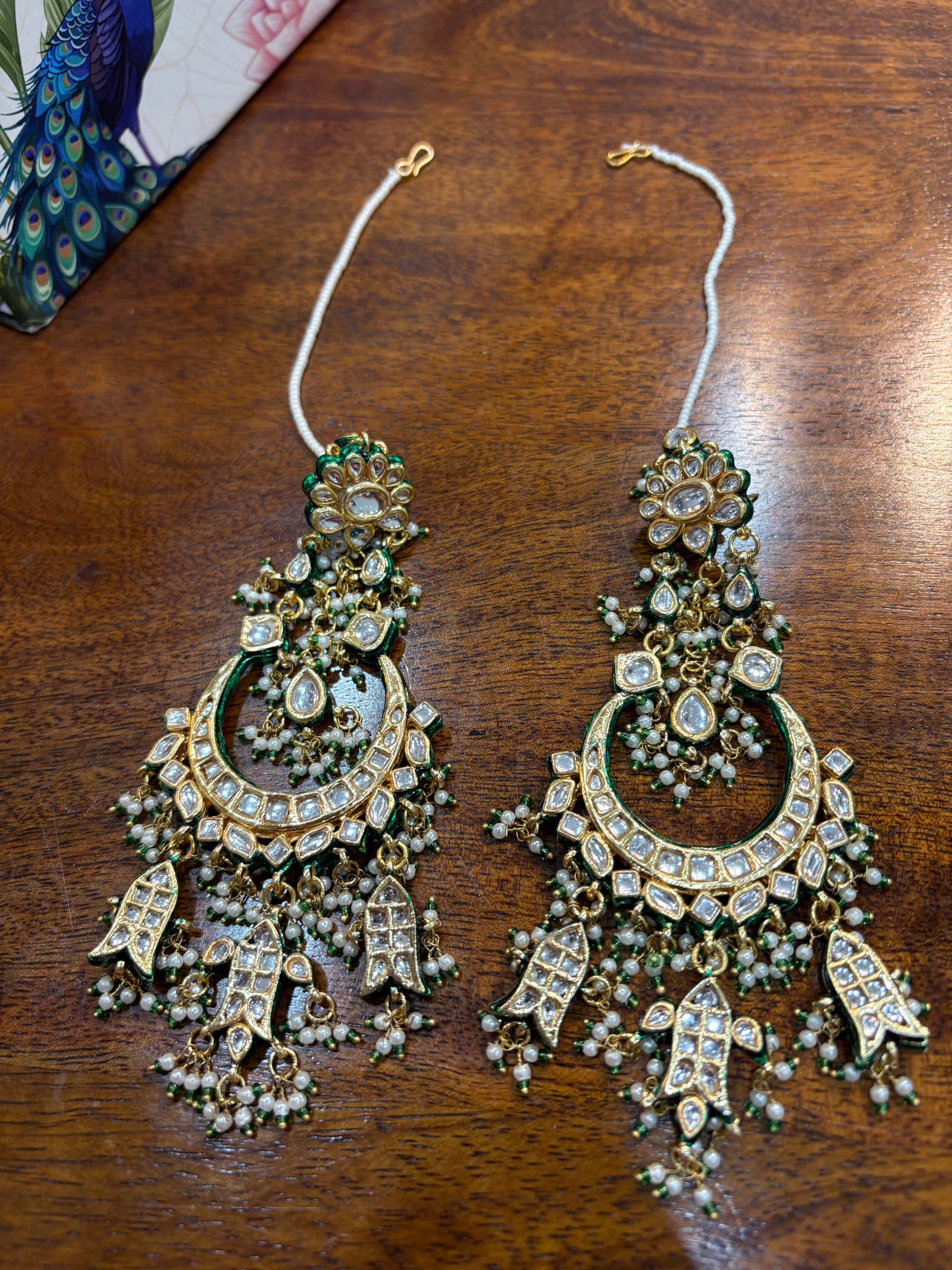 Daivya Oversized Kundan Earrings