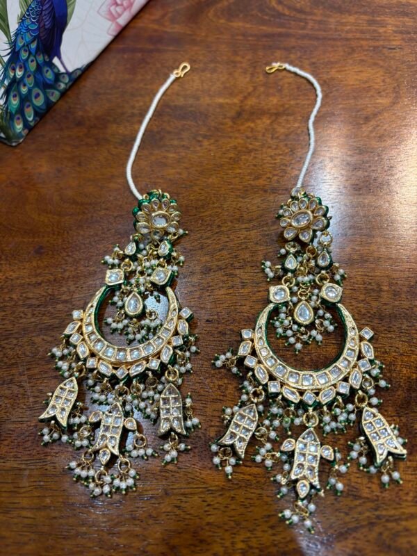 Daivya Oversized Kundan Earrings