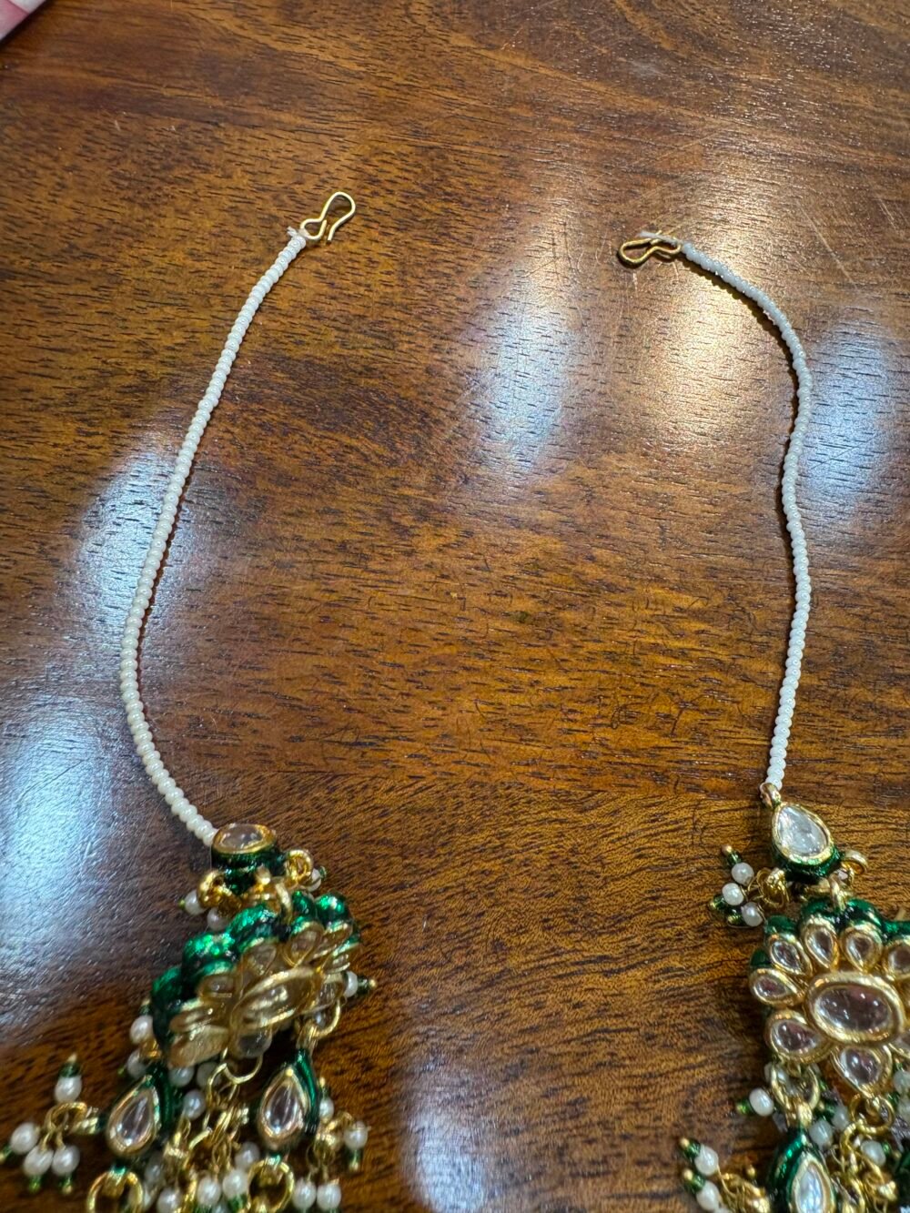Daivya Oversized Kundan Earrings - Image 5
