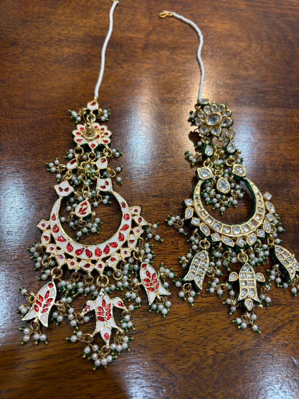 Daivya Oversized Kundan Earrings - Image 6