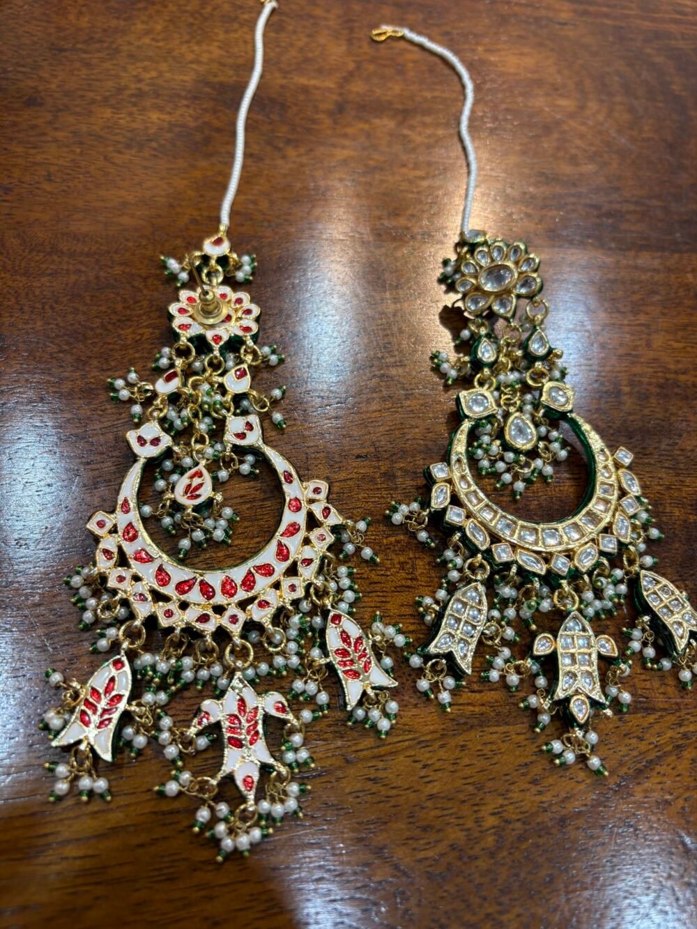 Daivya Oversized Kundan Earrings - Image 6
