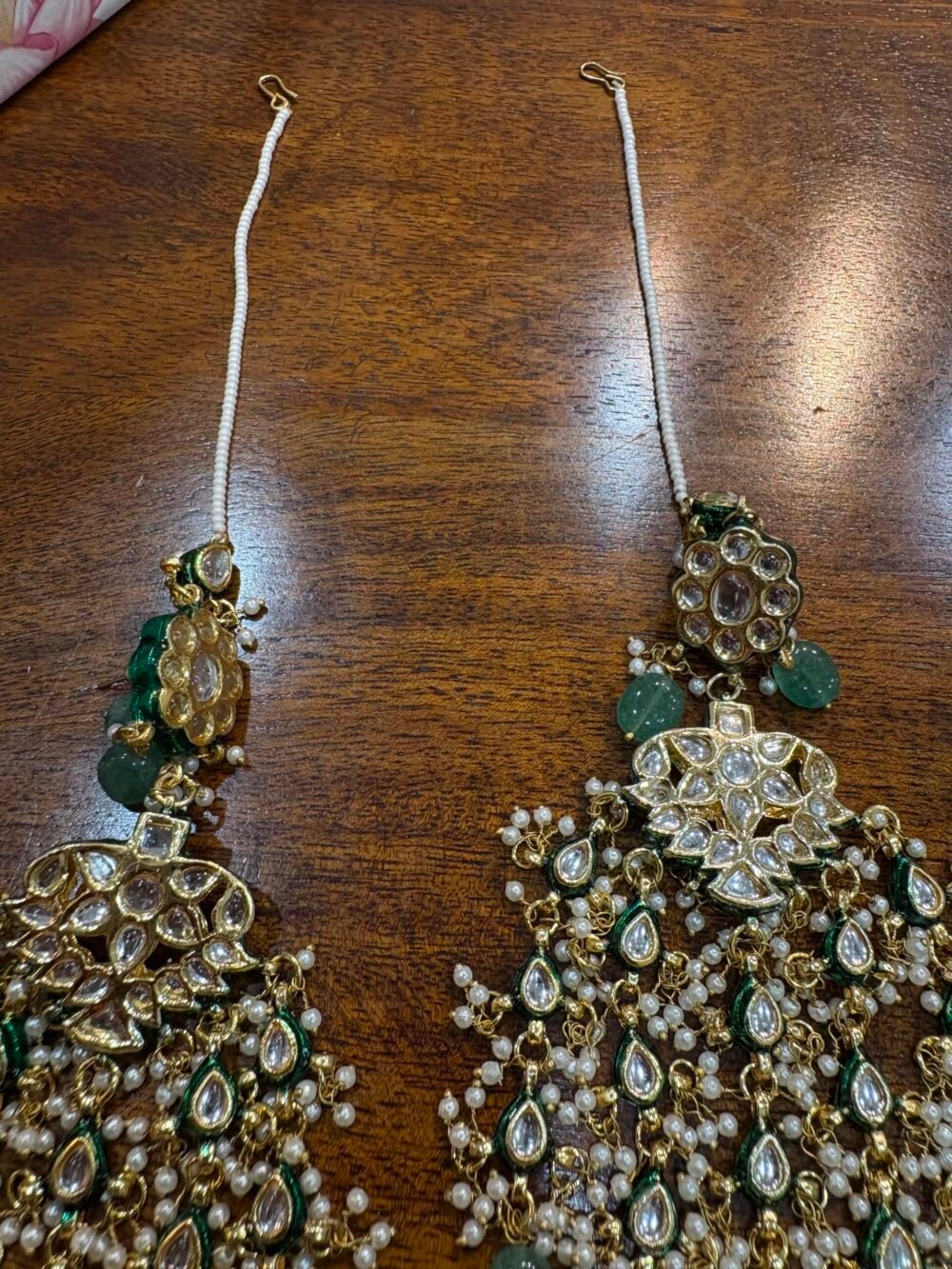Gitanjali Oversized Kundan Earrings - Image 5