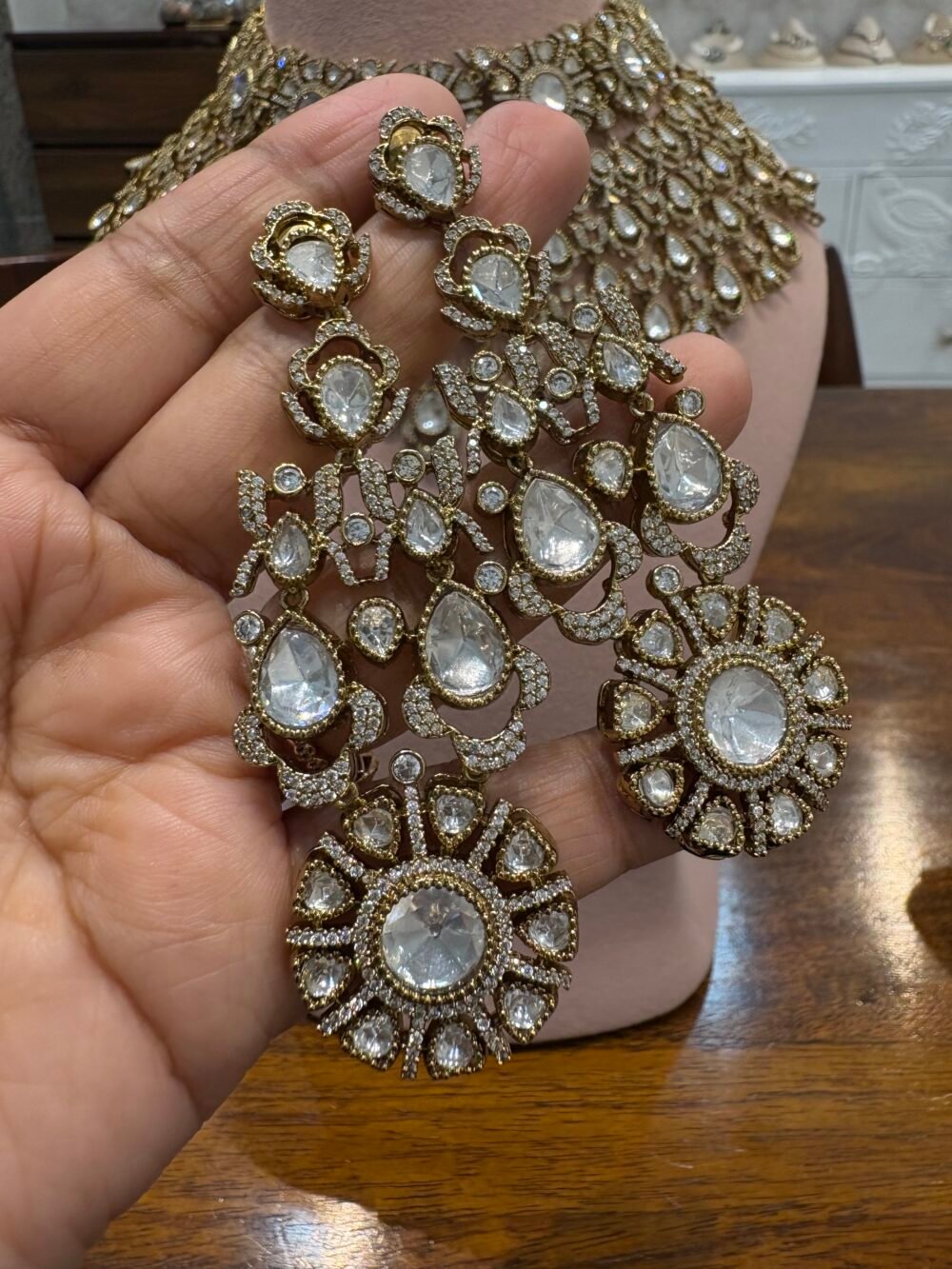 Ilina Polki Bridal Choker Set - Image 6
