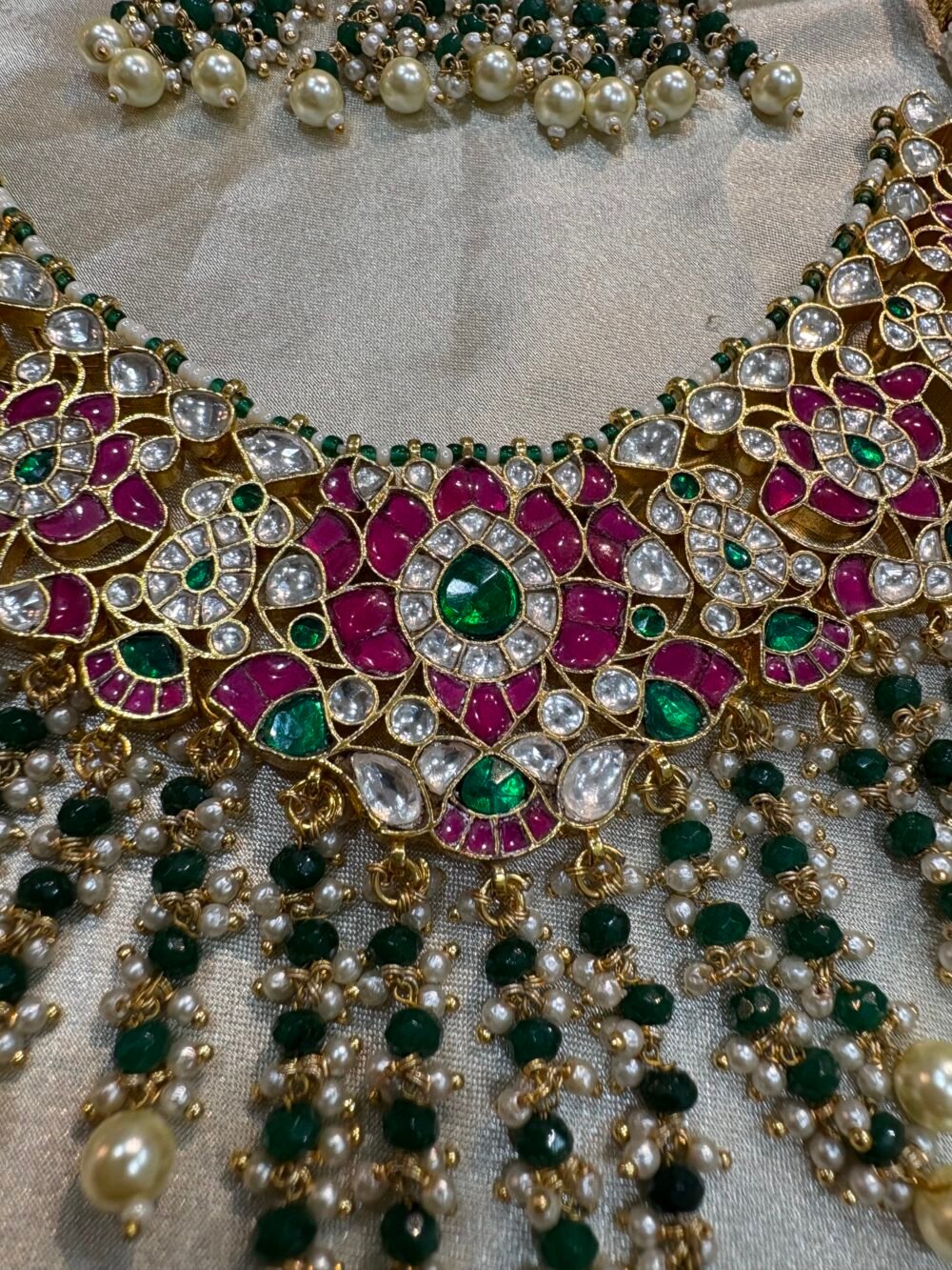 Devika Kundan Necklace set - Image 2
