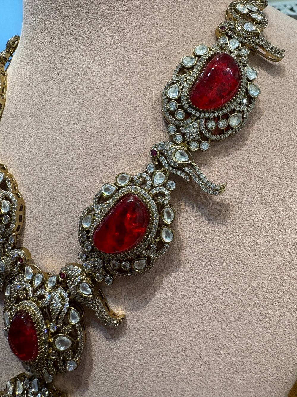 Aiyana Ruby Necklace Set - Image 4