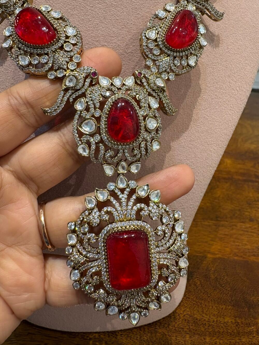 Aiyana Ruby Necklace Set - Image 6