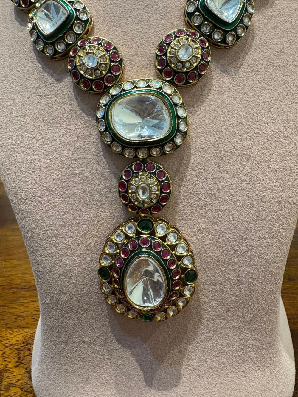 Adhira Polki Necklace Set - Image 2