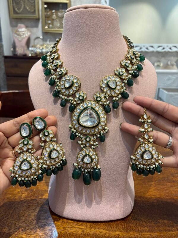 Sridhana Polki Bridal Necklace Set