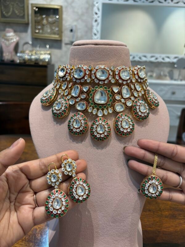 Arashi Polki Bridal Necklace Set