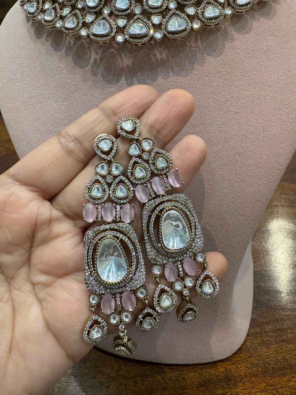 Arya Polki Bridal Choker Set - Image 7