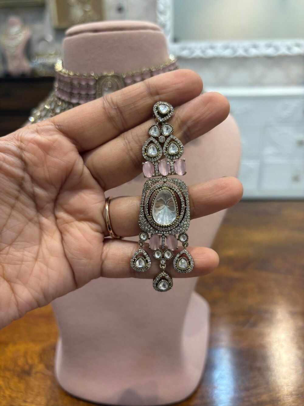 Arya Polki Bridal Choker Set - Image 5