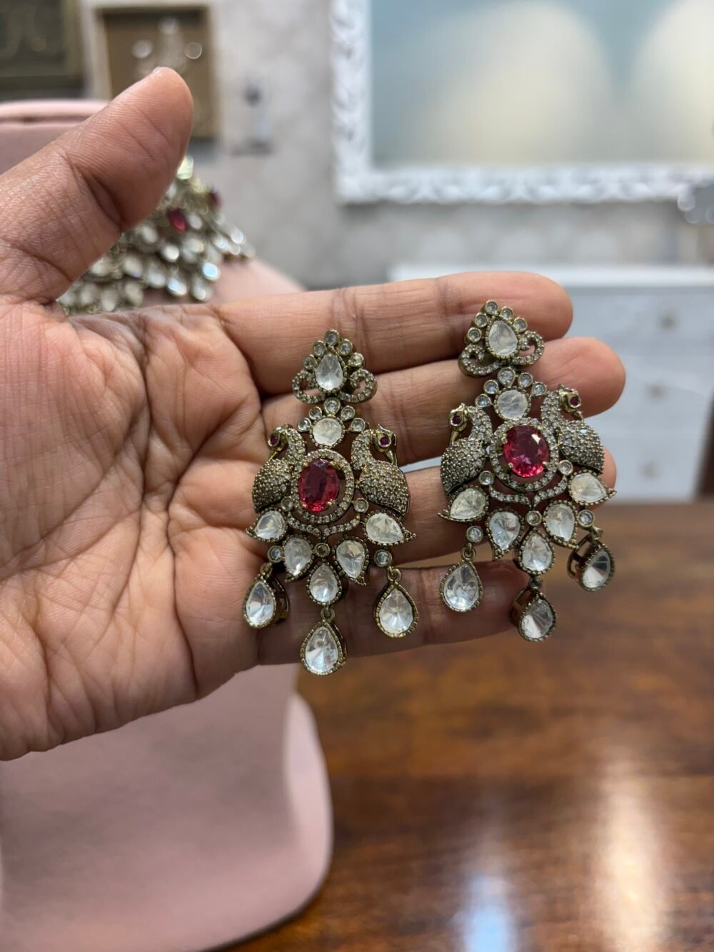 Deetya Polki Bridal Choker Set - Image 7
