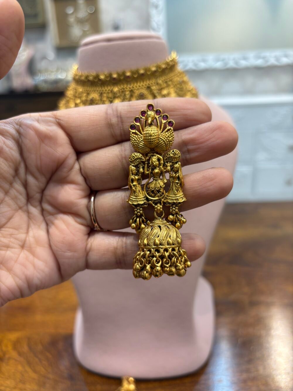 Haripriya Antique Temple Choker Set - Image 8