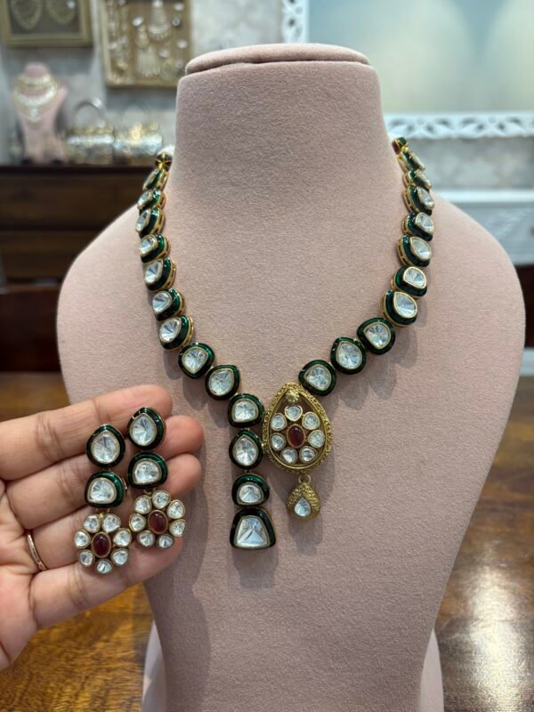 Chitra Polki Necklace Set Copy