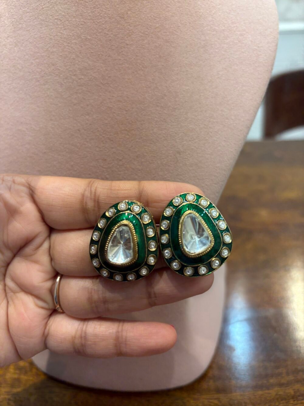 Darshini Polki Choker Set - Image 5