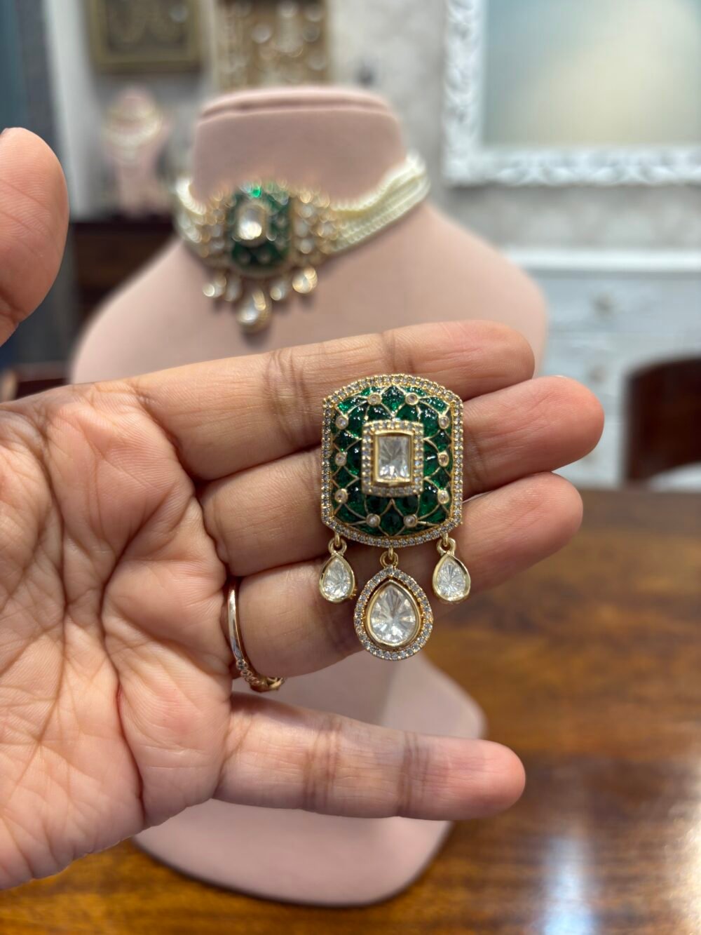 Chahak Polki Choker Set - Image 7
