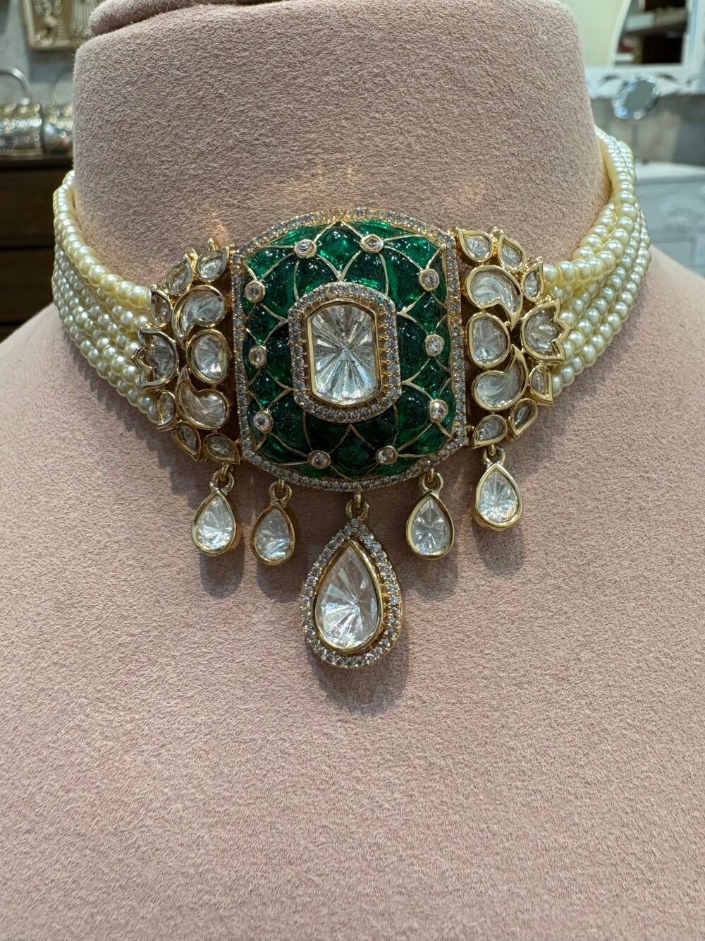 Chahak Polki Choker Set - Image 4