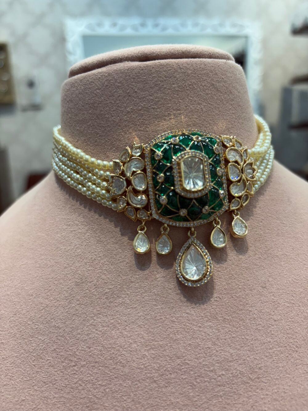 Chahak Polki Choker Set - Image 2