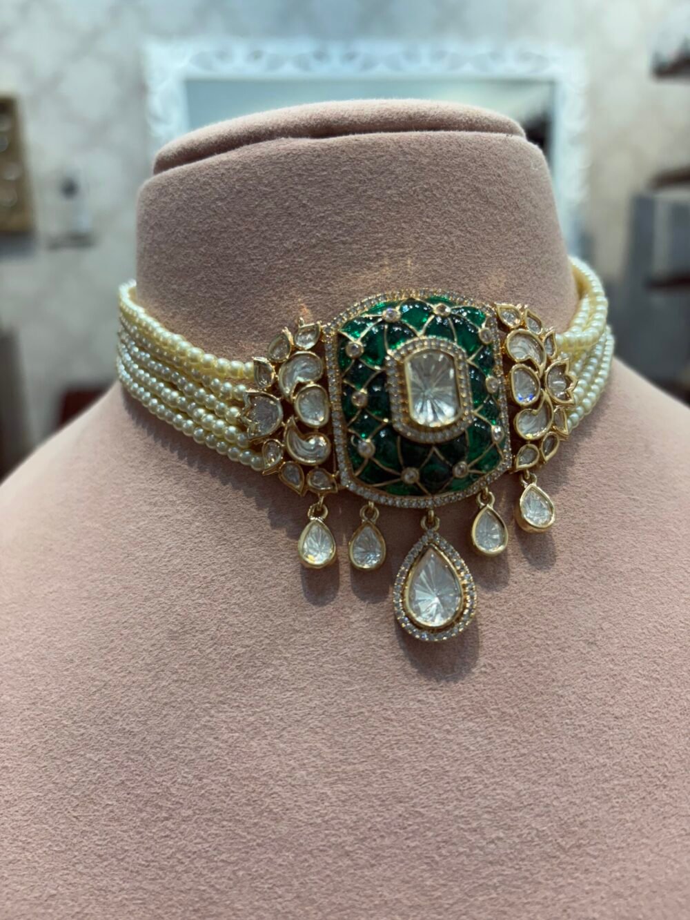 Chahak Polki Choker Set - Image 2