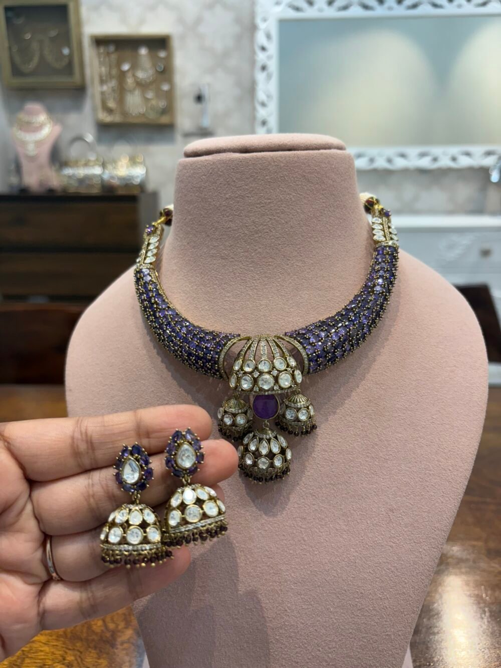 Aamani Polki Necklace Set