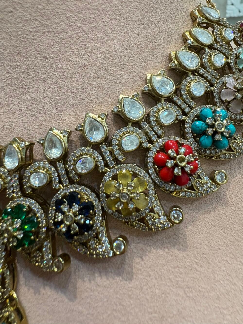 Chitra Polki Necklace Set - Image 5